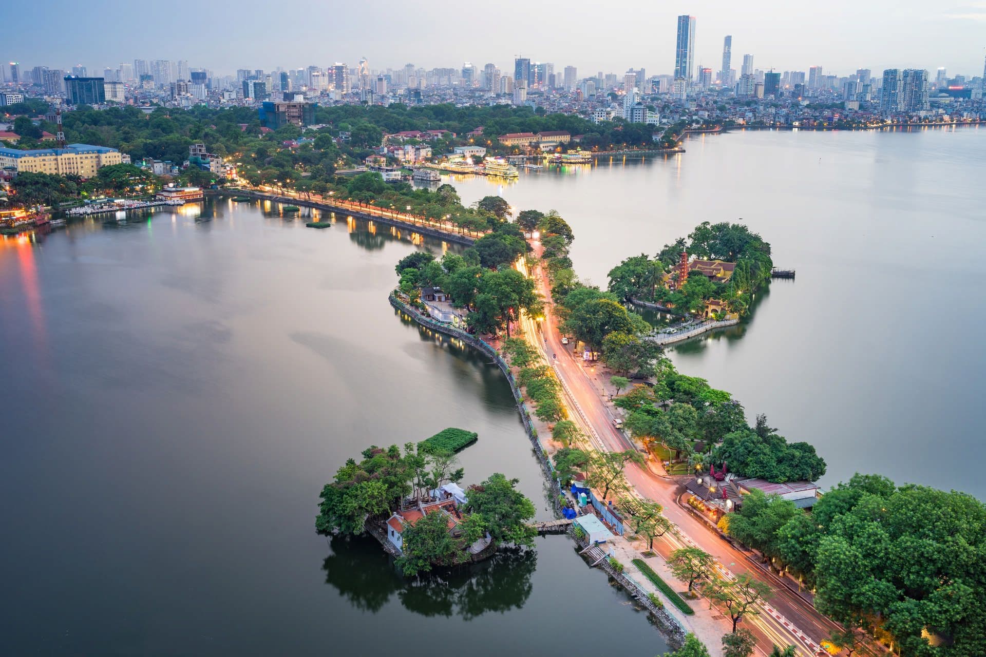 West lake in Ha Noi city