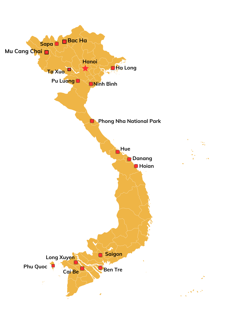 Vietnam Travel Map