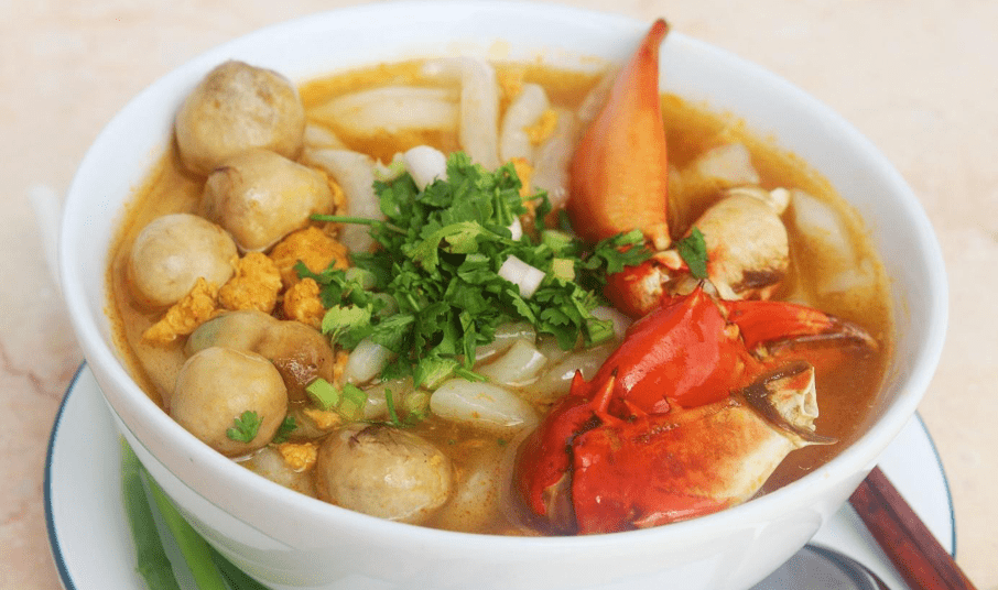 Crab noodle soup