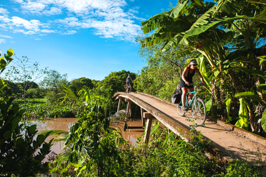 Biking in Mekong Delta 
