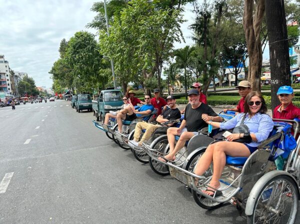Saigon rickshaw riding