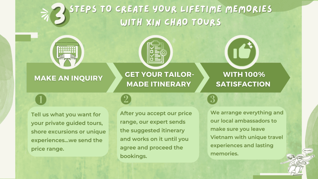 3 Steps to Create your Lifetime memory with Xin Chao tours