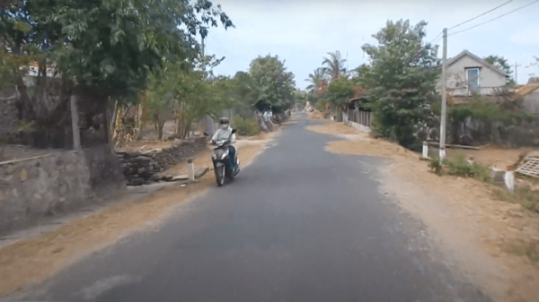 Driving Through The Road Filled With Straw – Phu Yen