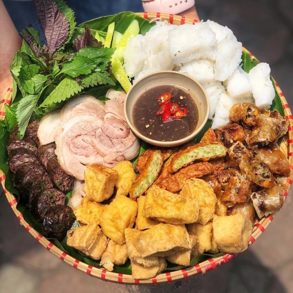 Bun dau mam tom is a top-must-try dish in Vietnam